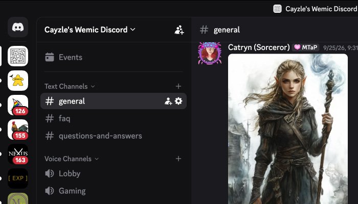 Cayzle's Wemic Discord