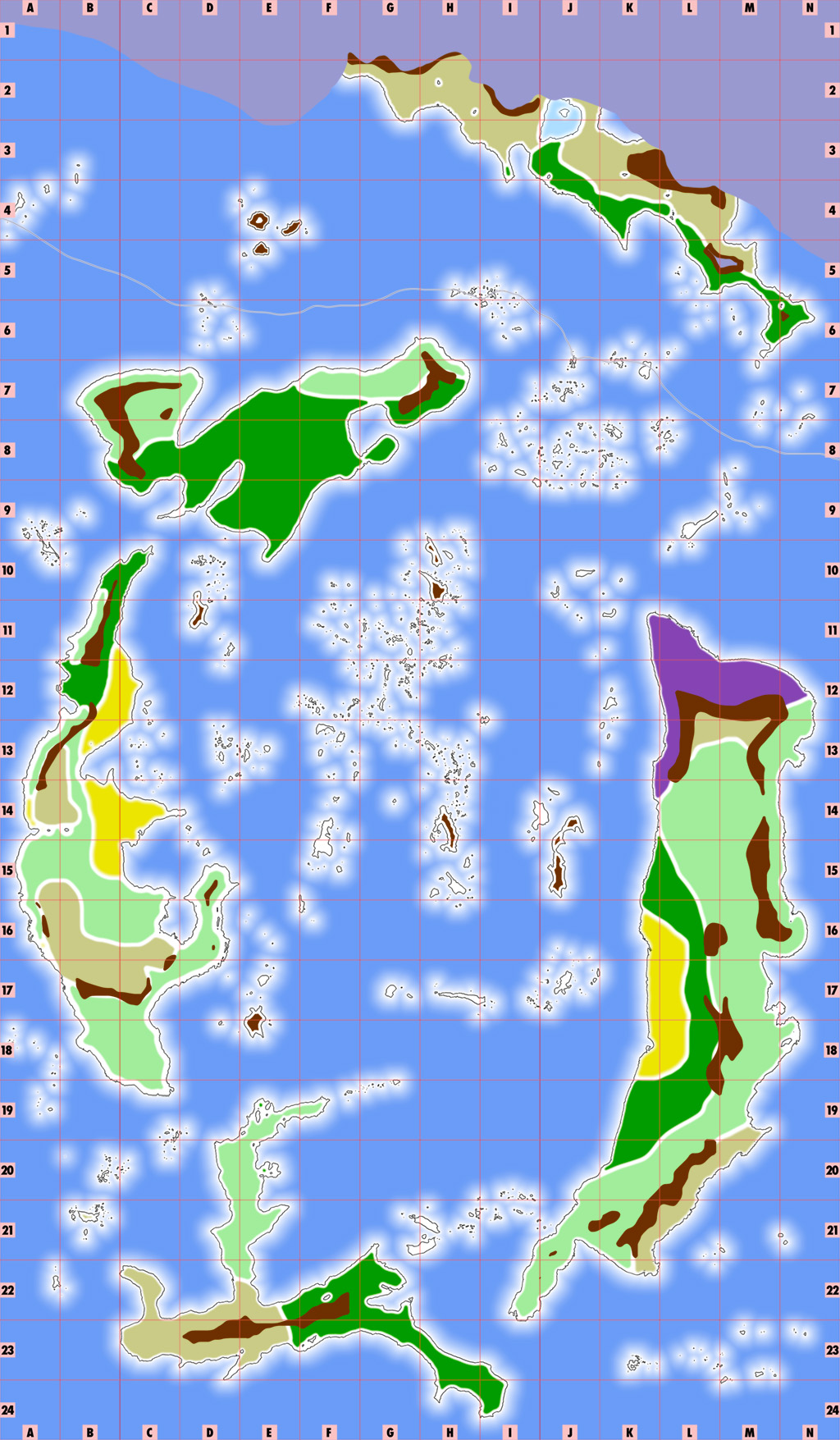 Map of the L&L world